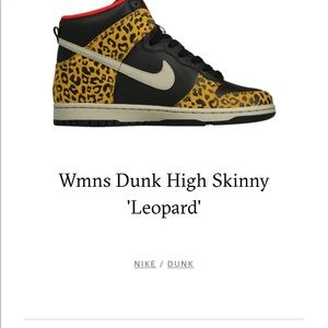 Nike High Dunks Leopard Print